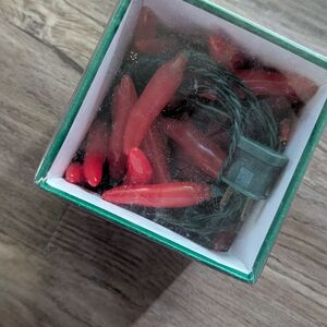 Red Chili Pepper String Lights